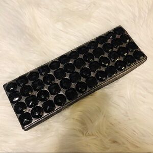 NWOT White House Black Market Black clutch handbag